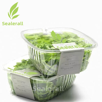 Máquina de embalaje de vegetales frescos con atmósfera modificada Caja de plástico con procesos automatizados