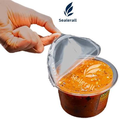 comprar Máquina de sellado de bandejas de plástico de 220V Máquina de sellado de paquetes de alimentos para sopa online manufacture